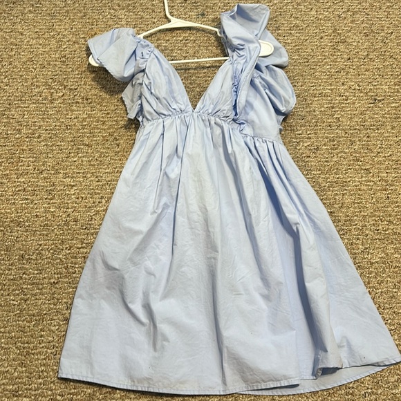 Light blue deep v neck dress - Picture 3 of 3